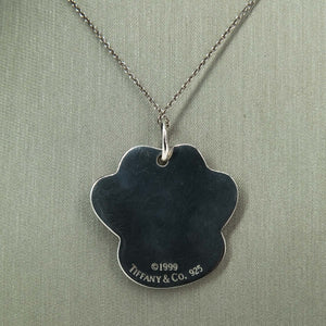 Tiffany & Co. Dog Paw Pendant Necklace in Sterling Silver Pendants with Chains Tiffany & Co. 